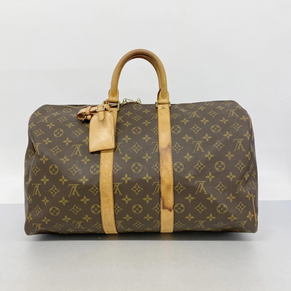 LOUIS VUITTON Brown Monogram Keepall 45 Boston Bag - Picture 10 of 10